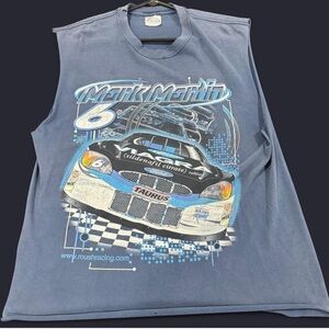 Vintage Mark Martin Racing Cut Off T-Shirt